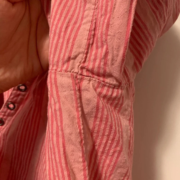 Aerie Striped Flowy Lightweight Blouse - Picture 4 of 7